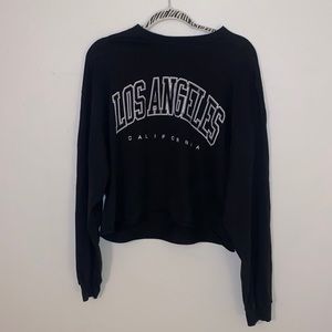Brandy Melville Black Long Sleeve Los Angeles Top